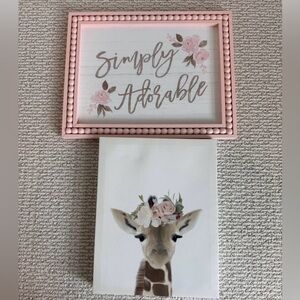 Little girl room decor from Hobby Lobby